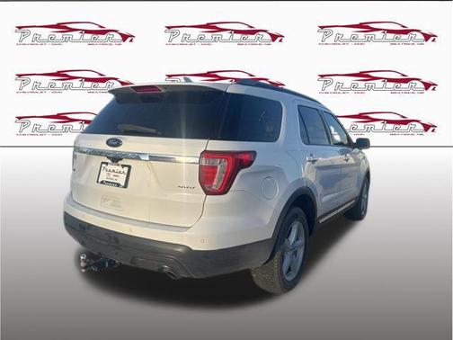 White Platinum Metallic Tri-Coat 2017 Ford Explorer XLT