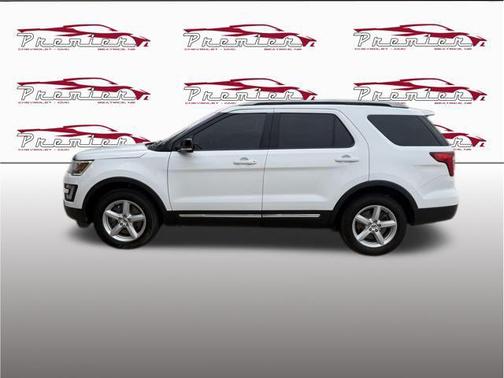 White Platinum Metallic Tri-Coat 2017 Ford Explorer XLT