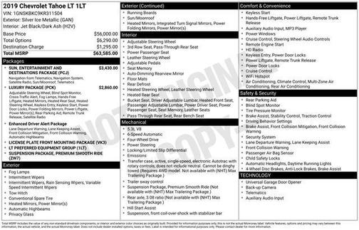 2019 Chevrolet Tahoe LT