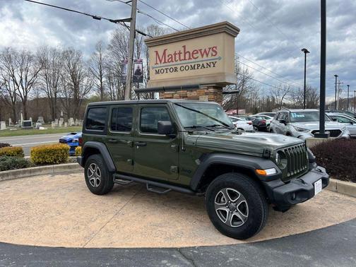 Sarge Green Clearcoat 2022 Jeep Wrangler Unlimited Sport