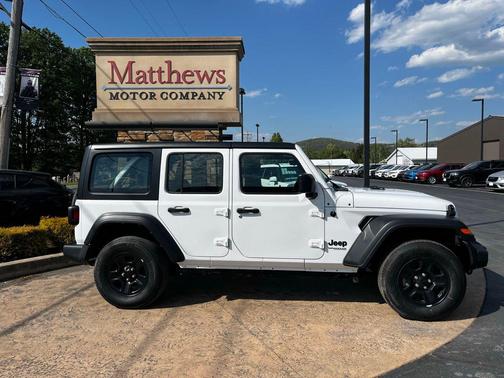 Bright White Clearcoat 2022 Jeep Wrangler Unlimited Sport