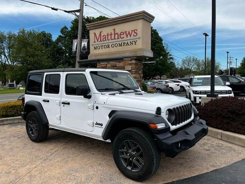 Bright White Clearcoat 2025 Jeep Wrangler Sport S