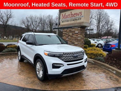 Oxford White 2021 Ford Explorer Limited