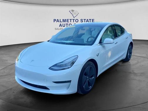 White 2019 Tesla Model 3 Mid Range