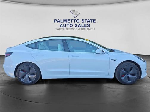 White 2019 Tesla Model 3 Mid Range