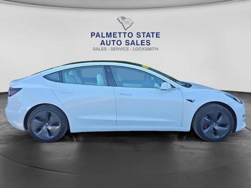 White 2019 Tesla Model 3 Mid Range