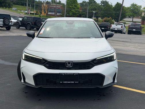 Platinum White Pearl 2025 Honda Civic Sport