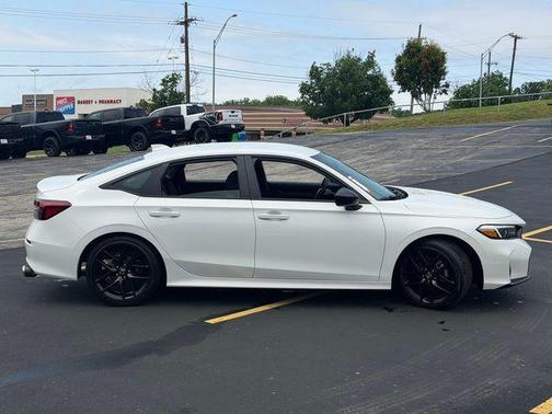 Platinum White Pearl 2025 Honda Civic Sport