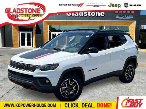 Bright White Clearcoat 2026 Jeep Compass Trailhawk