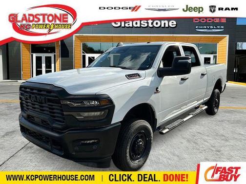 White 2025 RAM 2500 Tradesman Crew Cab 4x4 6'4' Box