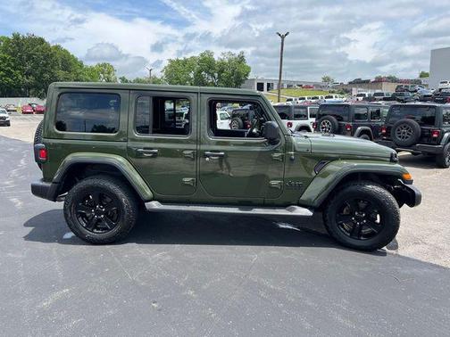 Sarge Green Clearcoat 2023 Jeep Wrangler 4-Door Sahara Altitude
