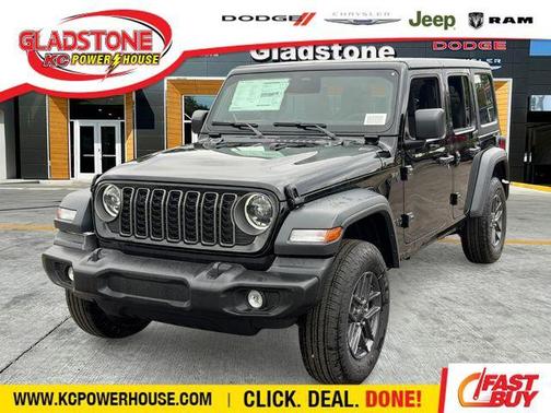 Black 2026 Jeep Wrangler Sport S