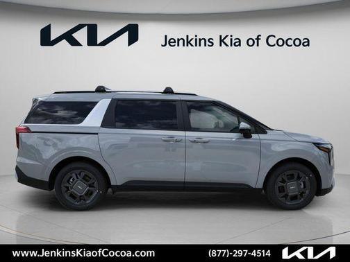 Ceramic Silver 2026 Kia Carnival Hybrid EX