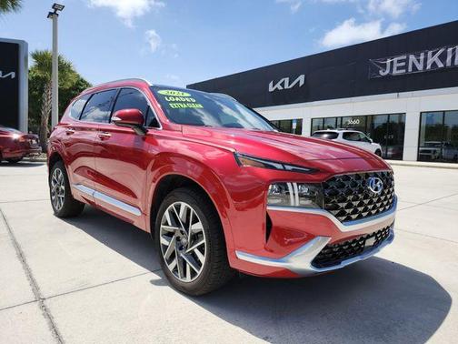 Calypso Red 2021 Hyundai SANTA FE Calligraphy