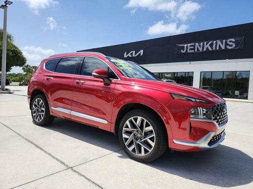 Calypso Red 2021 Hyundai SANTA FE Calligraphy