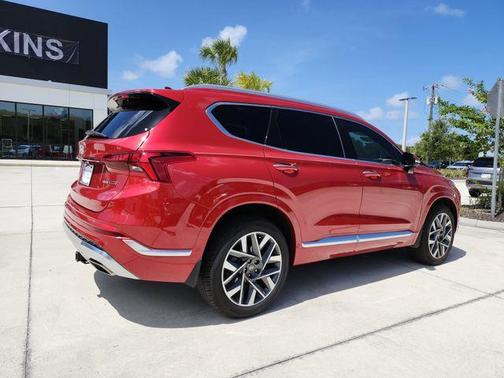 Calypso Red 2021 Hyundai SANTA FE Calligraphy