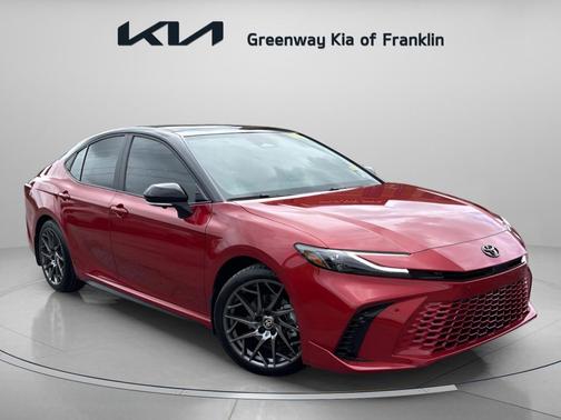 Supersonic Red/Midnight Black Metallic 2025 Toyota Camry XSE