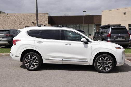 Serenity White Pearl 2023 Hyundai SANTA FE Calligraphy