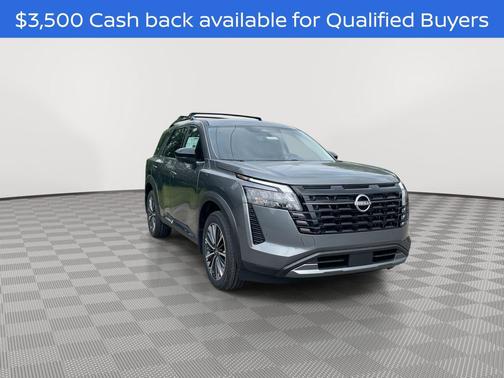 Gun Metallic 2026 Nissan Pathfinder Platinum