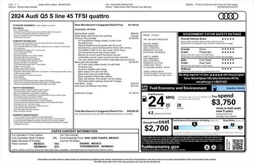 2024 Audi Q5 45 S line Premium Plus