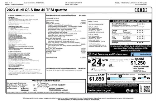 2023 Audi Q3 45 S line Premium Plus