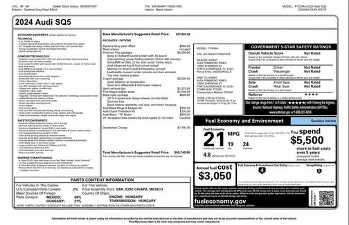 2024 Audi SQ5 3.0T Premium Plus