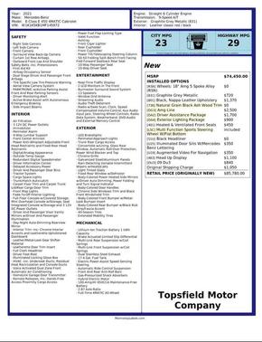 2021 Mercedes-Benz E-Class 4MATIC