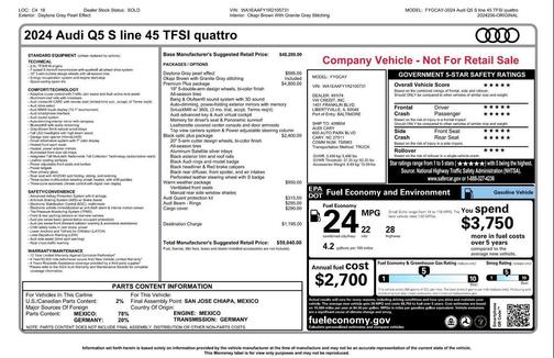 2024 Audi Q5 45 S line Premium Plus