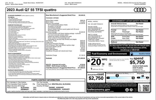 2023 Audi Q7 55 Premium Plus