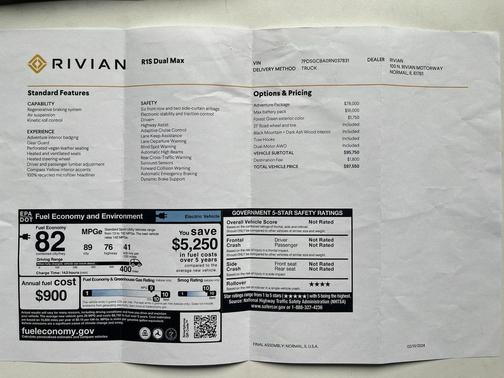 Forest Green 2024 Rivian R1S Adventure