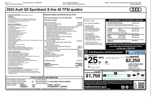 2022 Audi Q5 45 S line Premium Plus