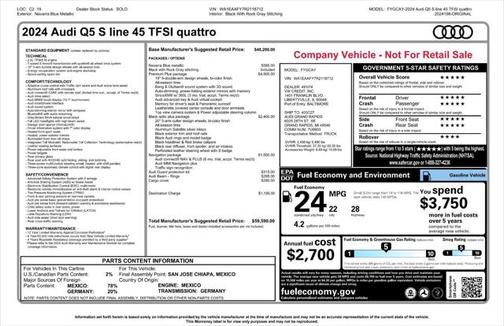 2024 Audi Q5 45 S line Premium Plus