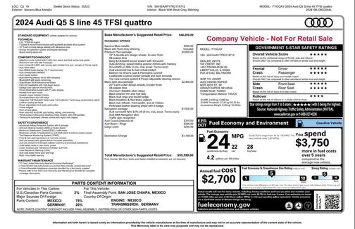 2024 Audi Q5 45 S line Premium Plus