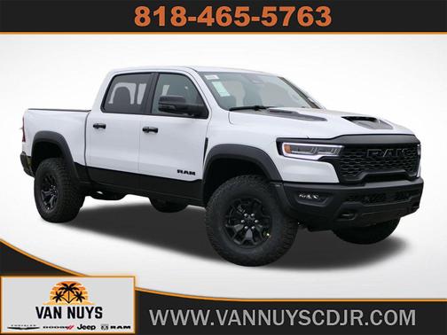 Bright White Clearcoat 2026 RAM 1500 RHO Crew Cab 4x4 5'7' Box