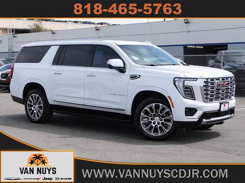 Summit White 2025 GMC Yukon XL Denali