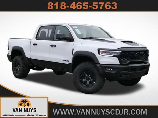 Bright White Clearcoat 2026 RAM 1500 RHO Crew Cab 4x4 5'7' Box