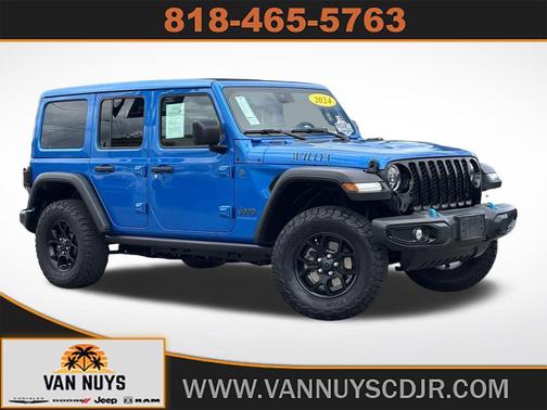 Hydro Blue Pearl Coat 2024 Jeep Wrangler 4xe Willys