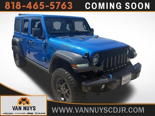 Hydro Blue Pearl Coat 2024 Jeep Wrangler 4xe Willys