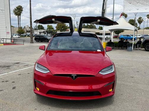Red Multi-Coat 2022 Tesla Model X Plaid Tri Motor All-Wheel Drive