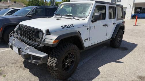 Bright White Clearcoat 2024 Jeep Wrangler Willys