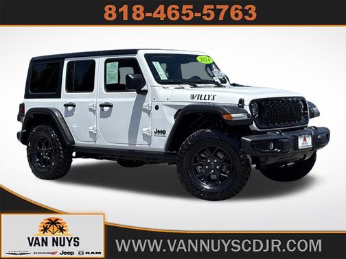 Bright White Clearcoat 2024 Jeep Wrangler Willys