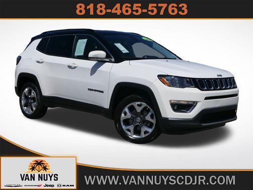 White Clearcoat 2019 Jeep Compass Limited