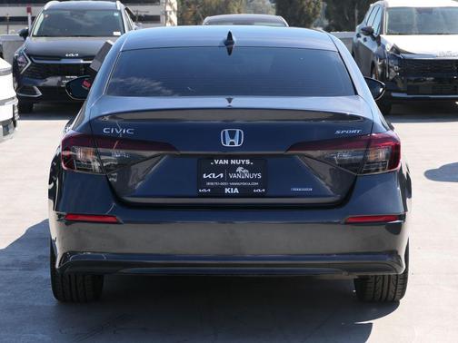 Black 2025 Honda Civic Hybrid Sport