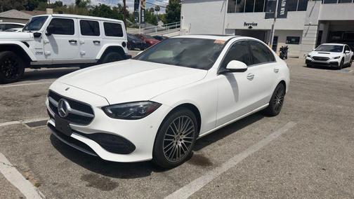 Polar White 2023 Mercedes-Benz C-Class Sedan