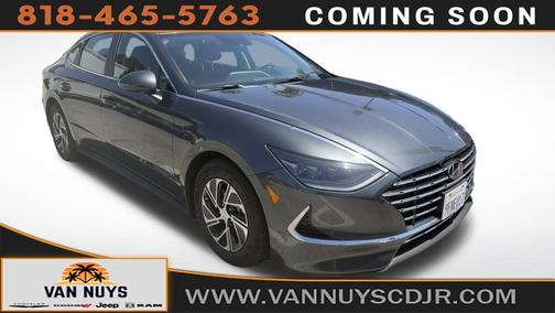 Gray 2023 Hyundai SONATA Hybrid Base