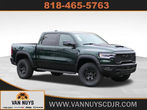 Green Metallic 2026 RAM 1500 RHO Crew Cab 4x4 5'7' Box