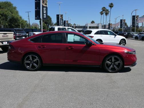 Radiant Red Metallic 2024 Honda Accord Hybrid Sport