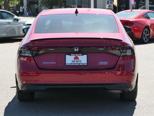 Radiant Red Metallic 2024 Honda Accord Hybrid Sport
