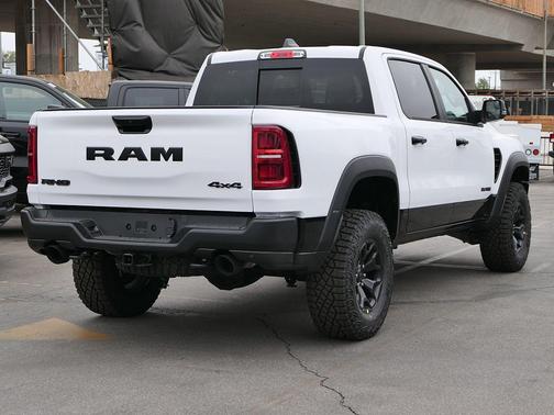 Bright White Clearcoat 2026 RAM 1500 RHO Crew Cab 4x4 5'7' Box