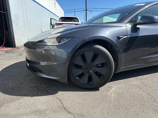 Stealth Gray 2025 Tesla Model 3 Long Range